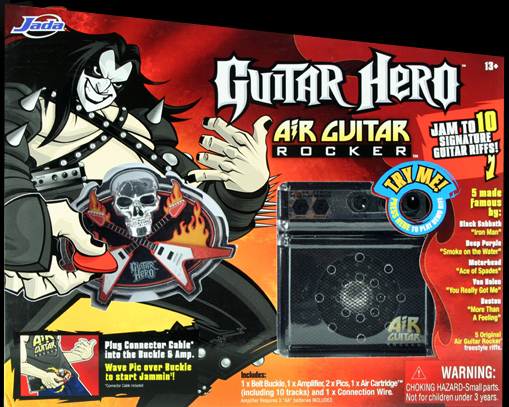 Guitar Hero Jada Air Guitar Rocker 10 Riffs 5 Tracks Buckle Amp New In Box 